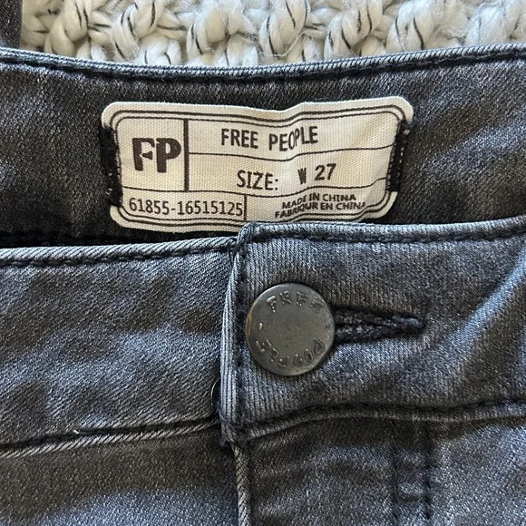 Free People Just Float On Flare Bell Bottom Jean Pant Black - Picture 6 of 8